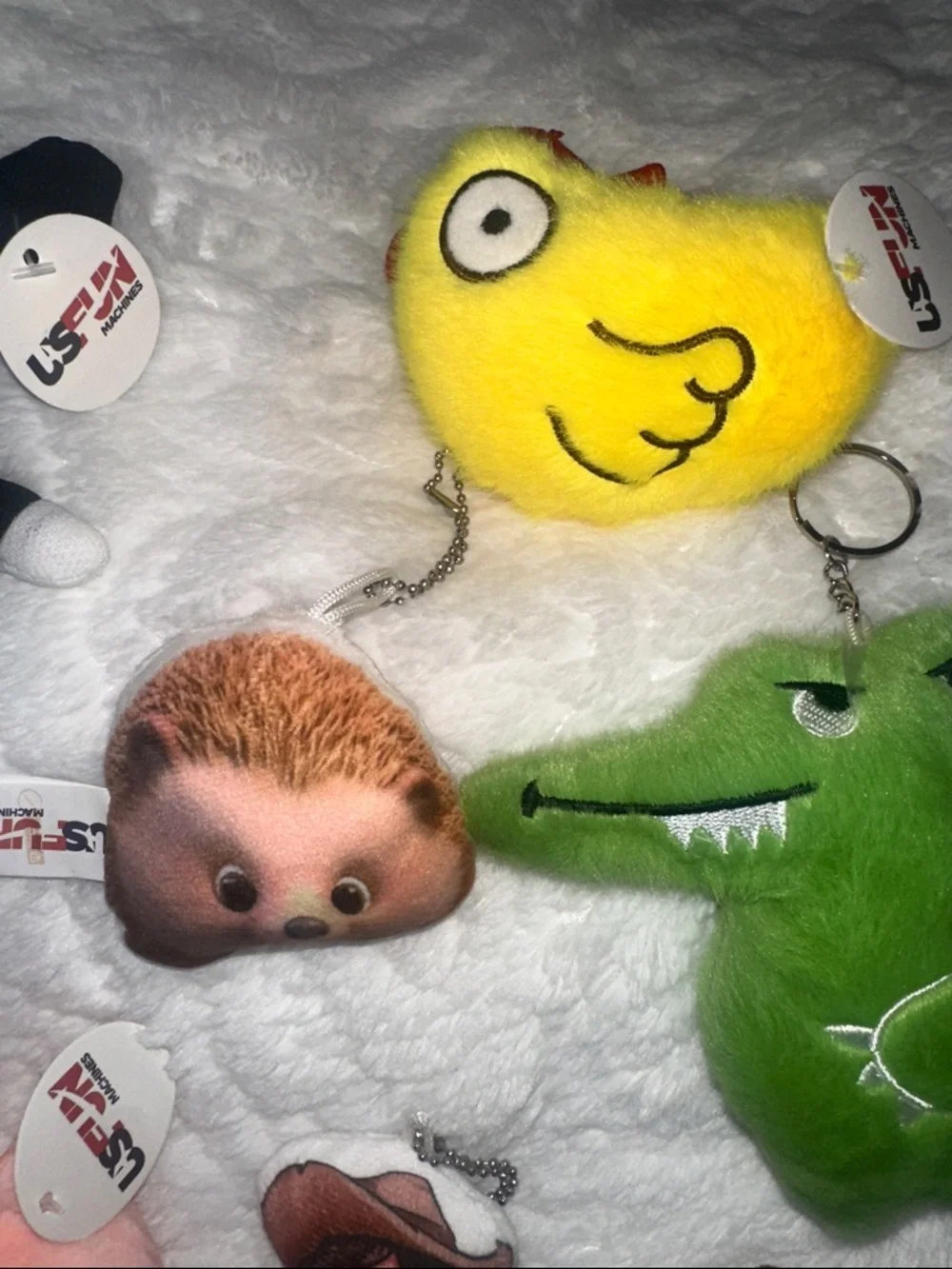 Assorted Plush Keychain Set – Cute Animal or pursechains (Mixed Colors)